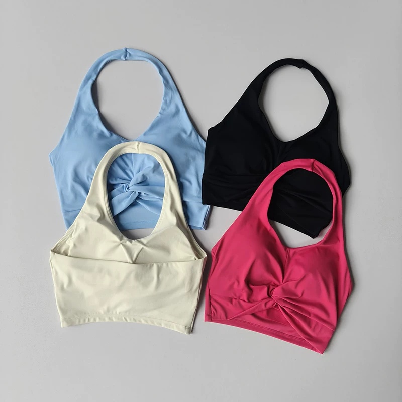 Bra Olahraga Halter Twist Wani - Pilate Yoga Workout ulasan dan harga