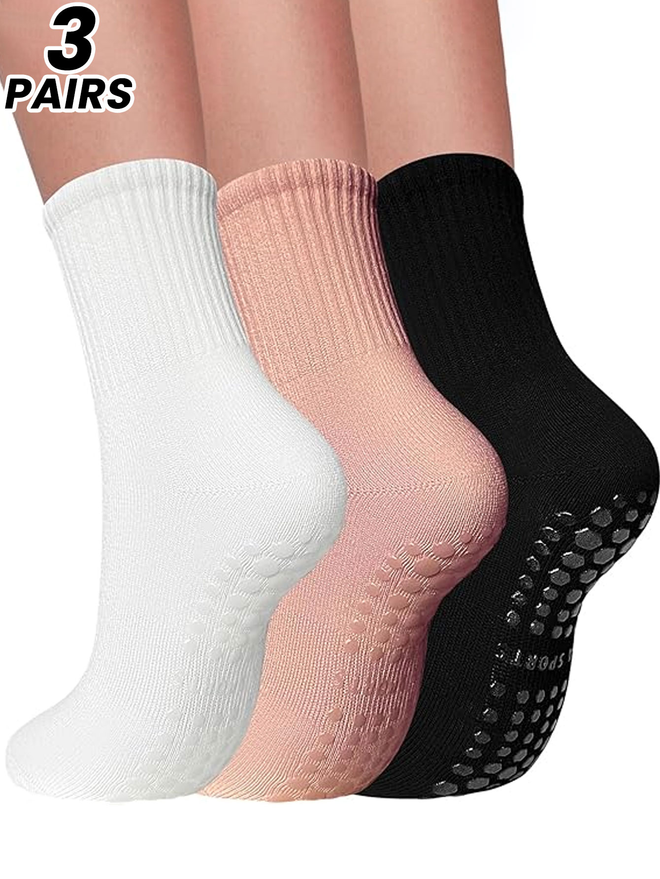 3 pasang kaus kaki yoga profes - Medias Para Pilates Y Yoga ulasan dan harga